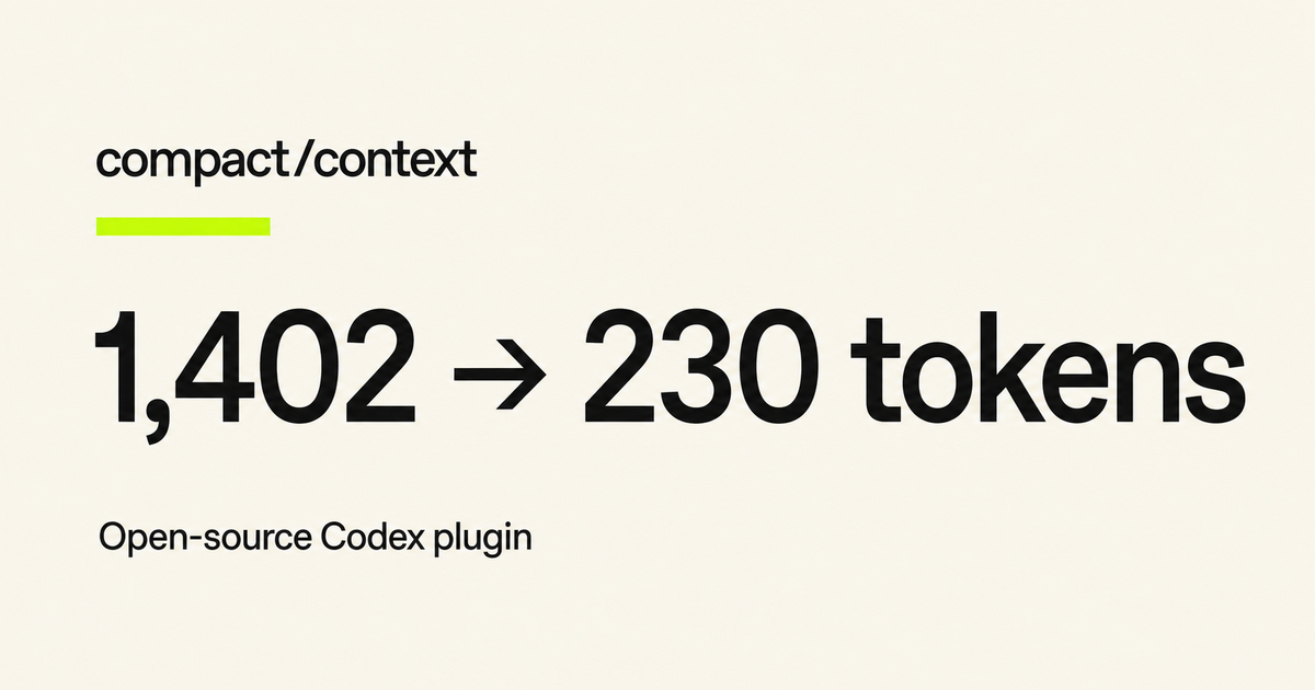Compact Context public benchmark: 1,402 to 230 repository-map tokens